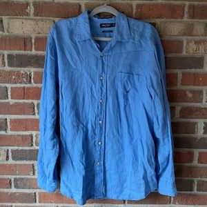 Nautica Classic Fit Linen Button Down